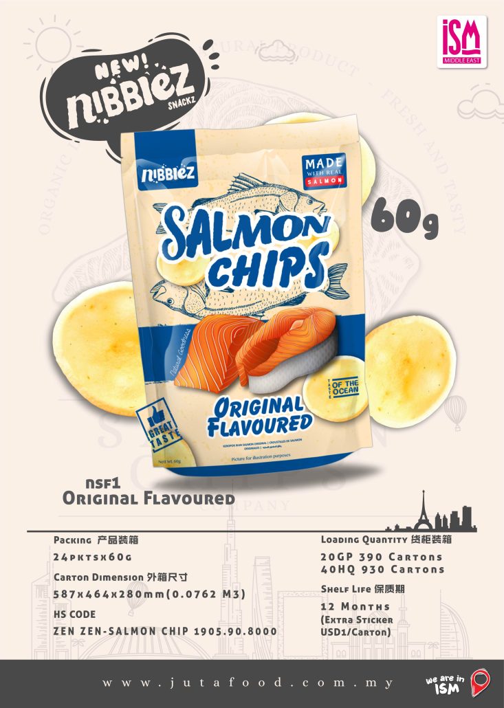 Juta Food - NiBBLEZ Salmon Fish Chips Original