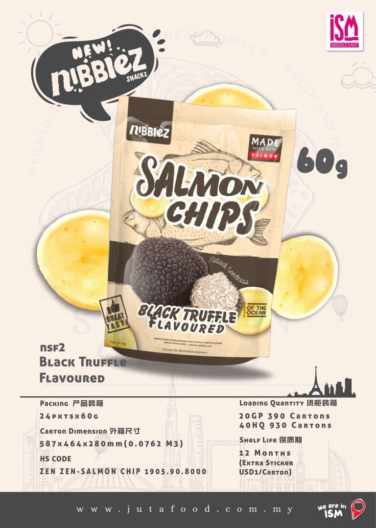 Juta Food - NIBBLEZ Black Truffle Salmon Fish Chips